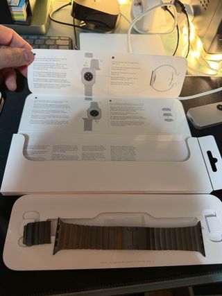 Correa eslabones Apple Watch titanio negro 46mm