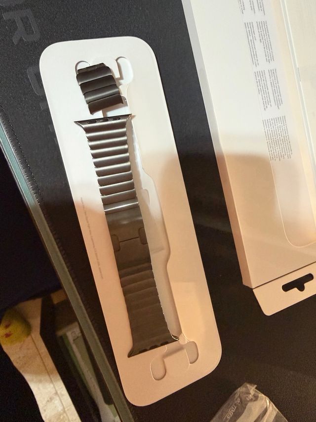 Correa eslabones Apple Watch titanio negro 46mm