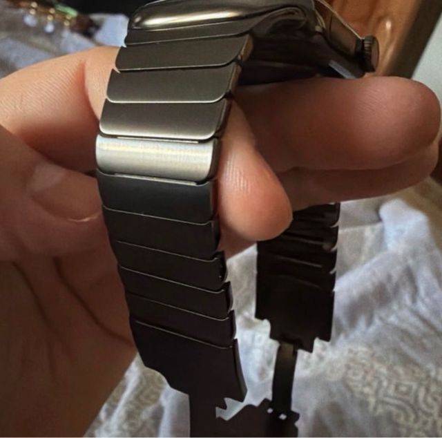 Correa eslabones Apple Watch titanio negro 46mm