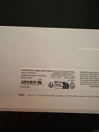 Correa eslabones Apple Watch titanio negro 46mm