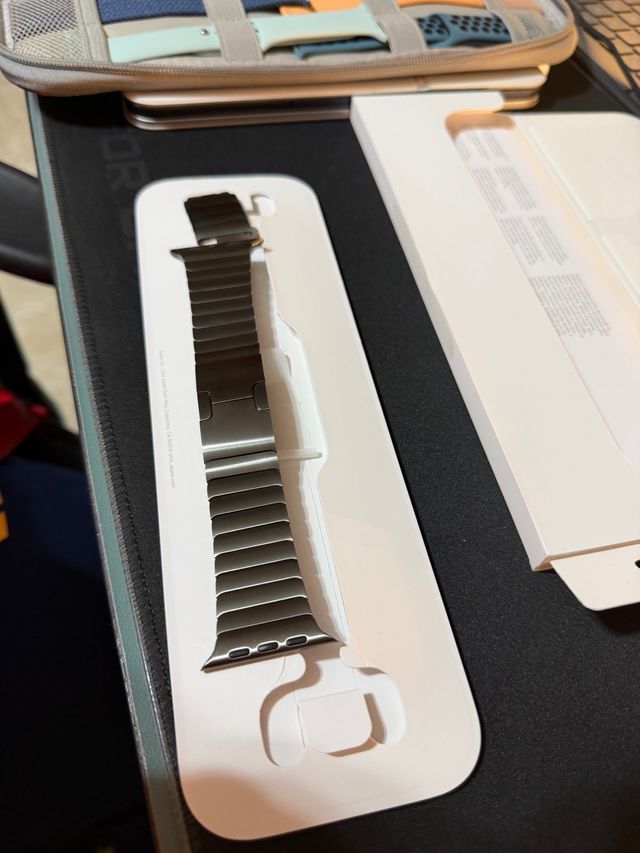 Correa eslabones Apple Watch titanio negro 46mm