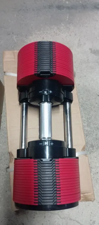 Mancuernas Ajustables de 1 en 1 kg.. 36 kg totales