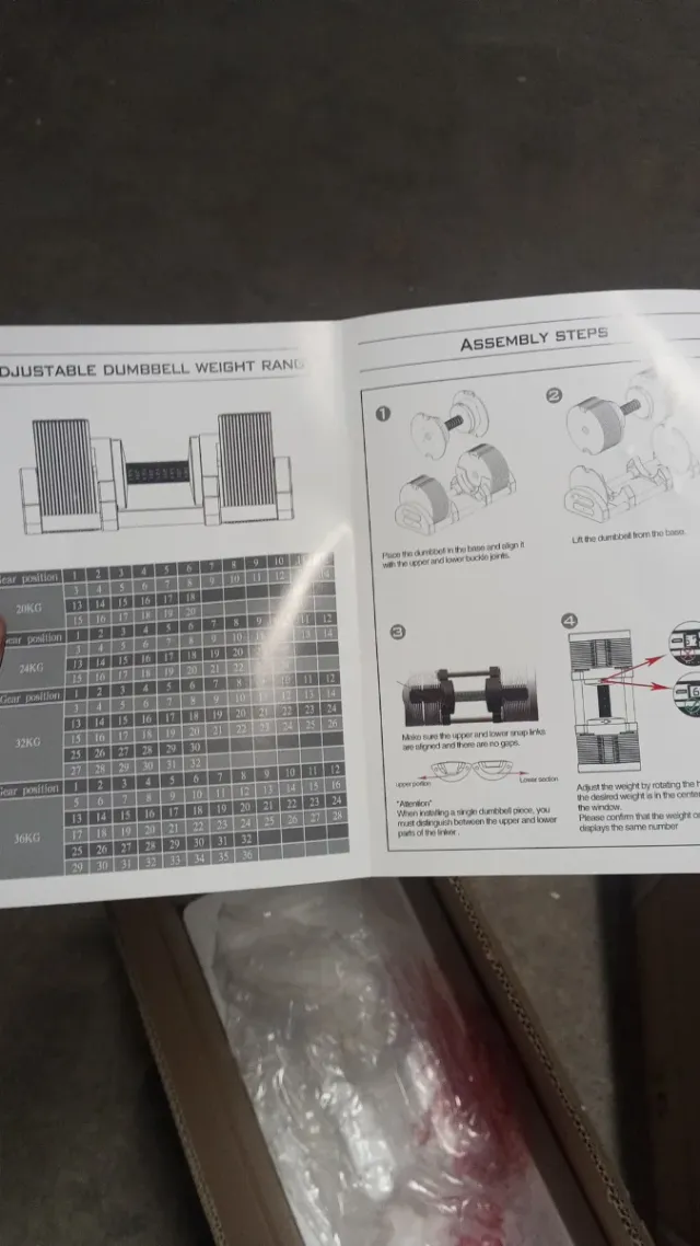 Mancuernas Ajustables de 1 en 1 kg.. 36 kg totales