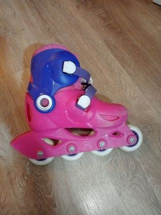 Patines en línea niña. Ajustables talla 28-30.