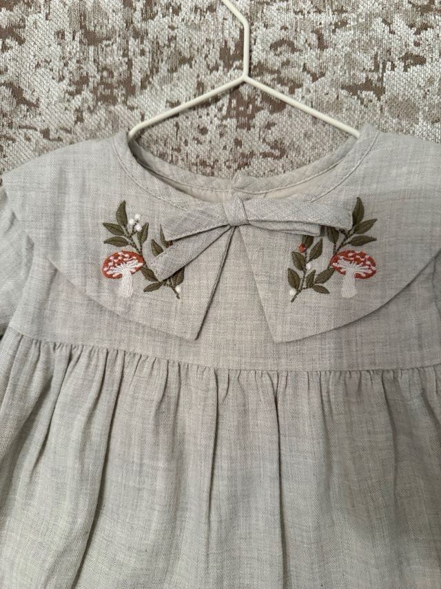 Vestido y capota GOCCO niña 24-36 meses