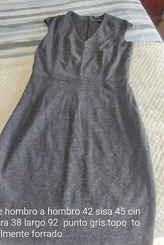 Vestido gris talla M/38