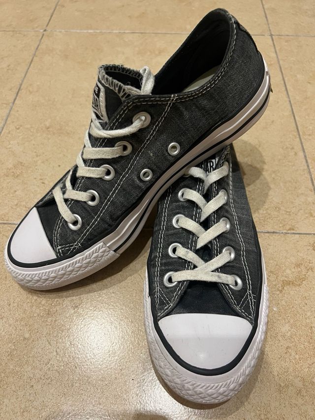 Converse All Star Talla 36 Negro/Gris