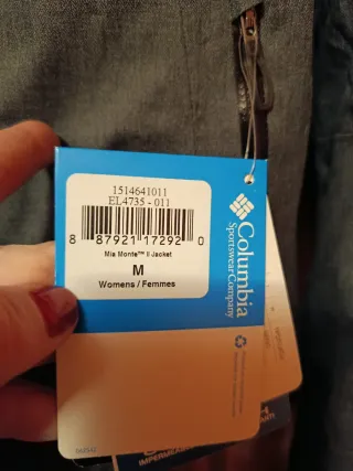 Chaqueta Columbia Impermeable T.M