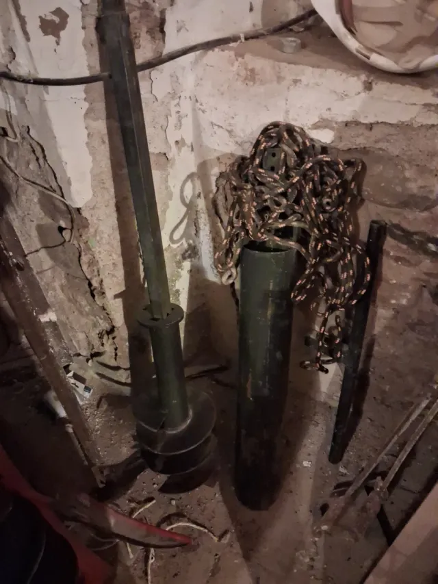 Máquina para hacer pozos