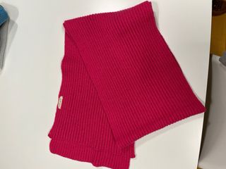 Bufanda rosa fucsia de punto