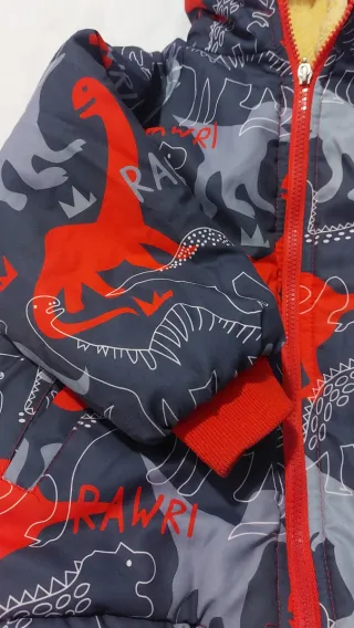 Giubbotto pile dinosauri