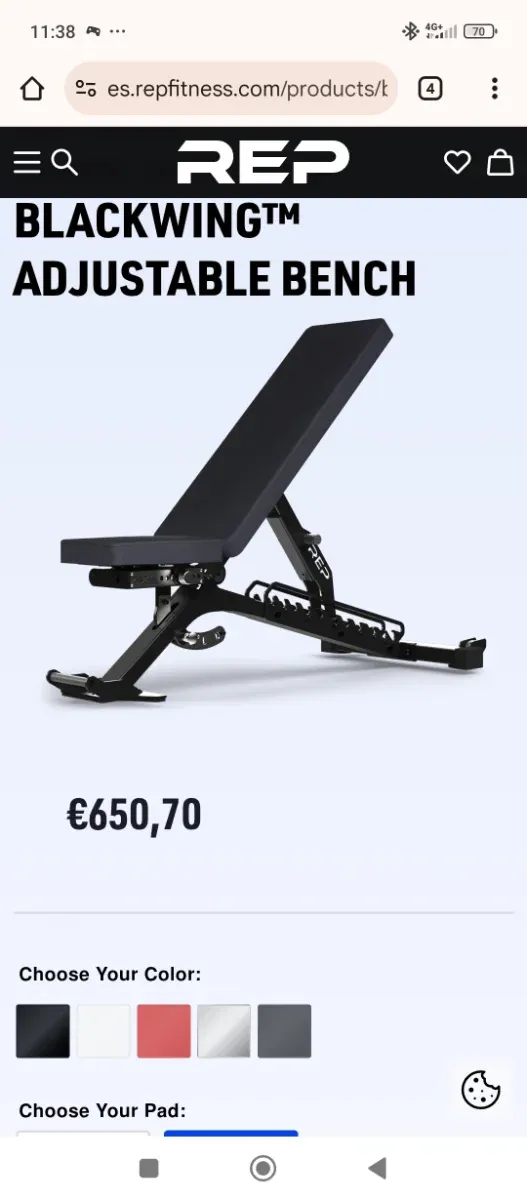 Banco de pesas profesional REP