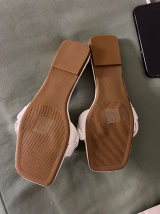 Chanclas ALTA MODA blancas talla 40