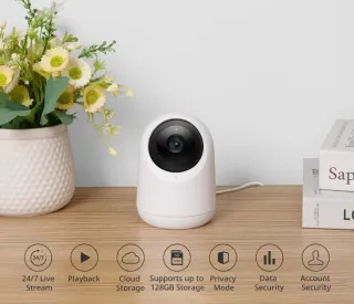 Cámara de Vigilancia WiFi360° compatible con Alexa