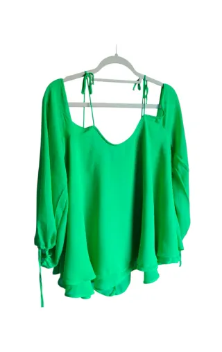 Blusa verde fluida H&M