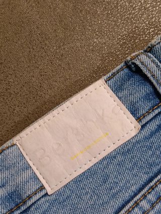 Pantalón vaquero Bershka flare azul