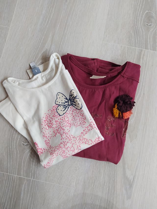Lote 2 Camisetas Niña T6 Freestyle/Zara