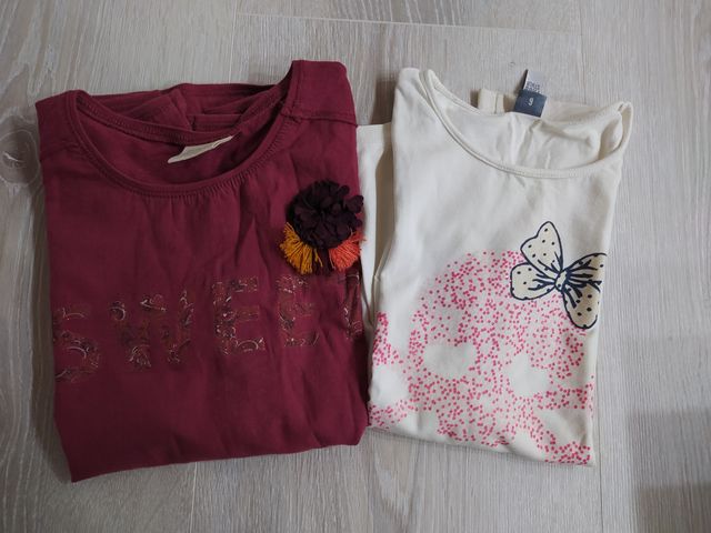 Lote 2 Camisetas Niña T6 Freestyle/Zara