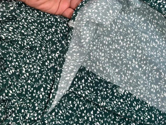 Vestido verde estampado floral