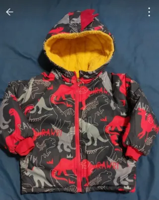 Giubbotto pile dinosauri