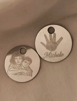 Ciondoli Acciaio Inossidabile incisi