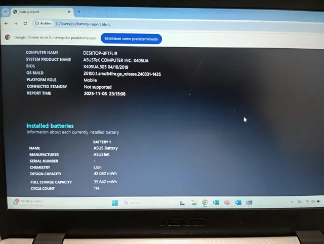 Ordenador portátil ASUS Plata y Negro