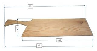 Tagliere/vassoio artigianale in legno