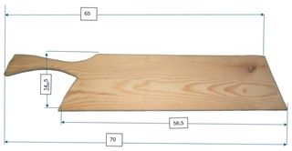 Tagliere/vassoio artigianale in legno