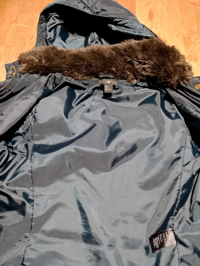 Cazadora azul marino entallada mujer