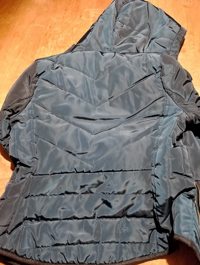 Cazadora azul marino entallada mujer