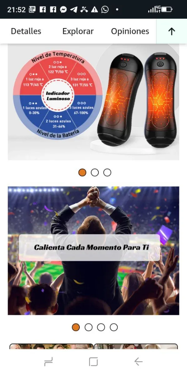 Calentador de Manos Recargable 2-en-1