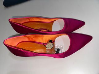 Tacones Zara Fucsia Sin Uso