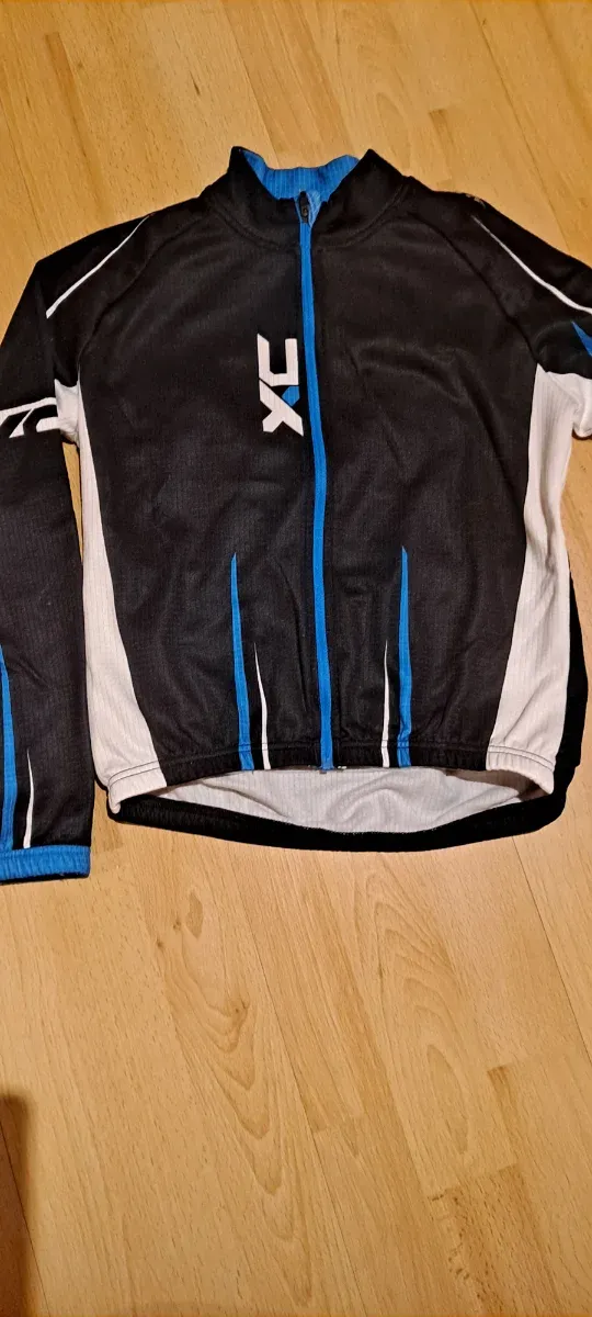 Chaqueta Ciclismo BTWIN Negra y Azul