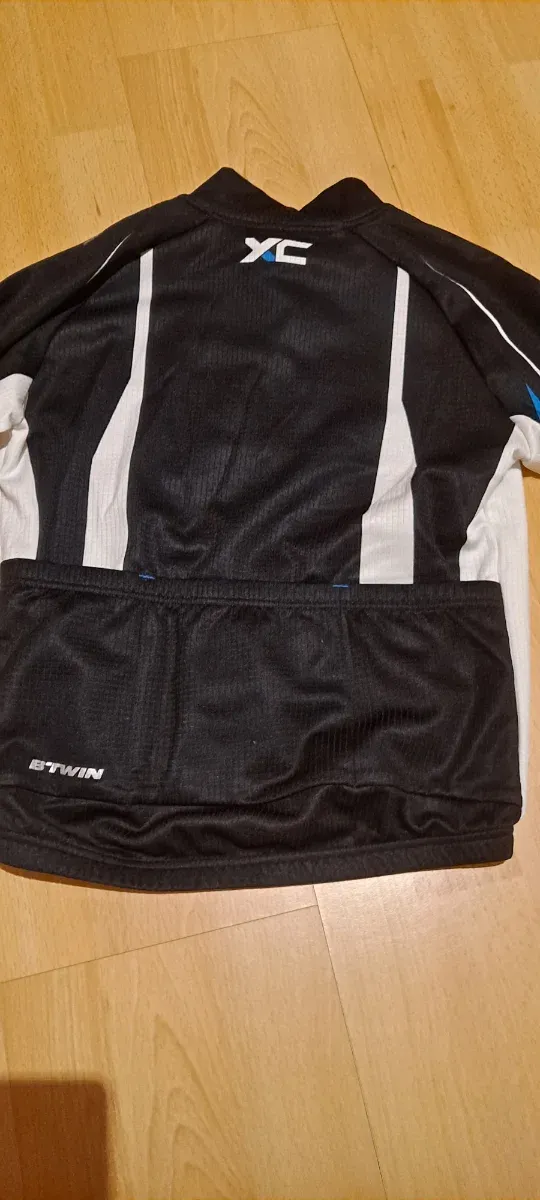 Chaqueta Ciclismo BTWIN Negra y Azul