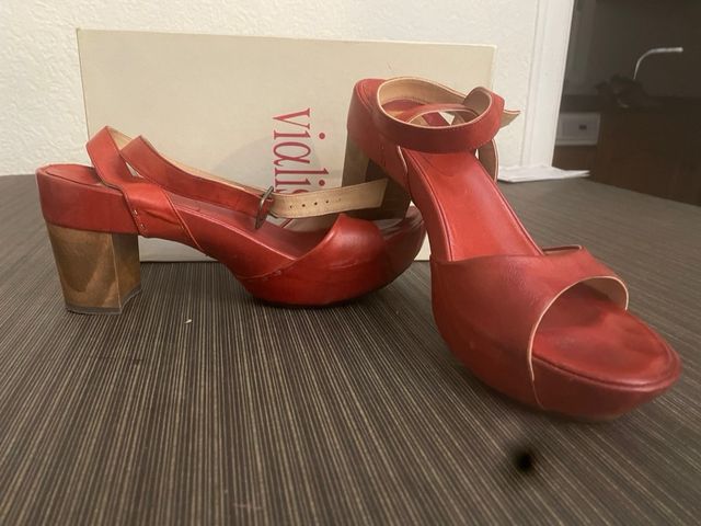 Zapatos Vialis Rojos Talla 39