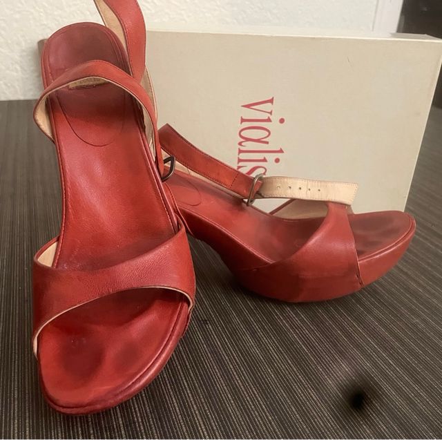 Zapatos Vialis Rojos Talla 39