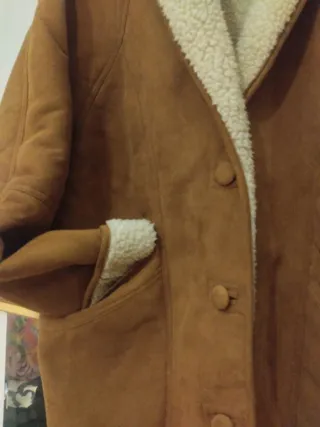 Abrigo/chaquetón antelina y borreguito