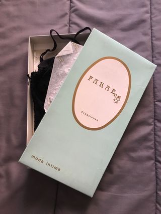 Body de encaje negro. Talla 85.