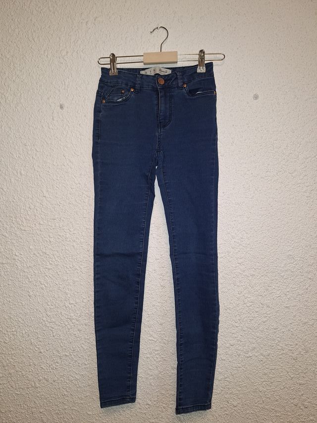 Pantalón pitillo azul marino Denim Co Talla 32