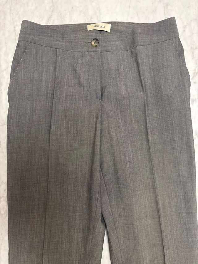 Traje americana y pantalón gris T.38