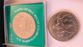 2 Monete Royal Mint Argento 5 Pounds