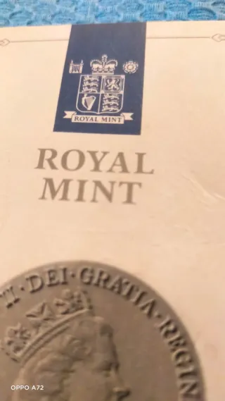 2 Monete Royal Mint Argento 5 Pounds