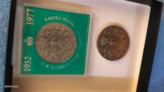 2 Monete Royal Mint Argento 5 Pounds