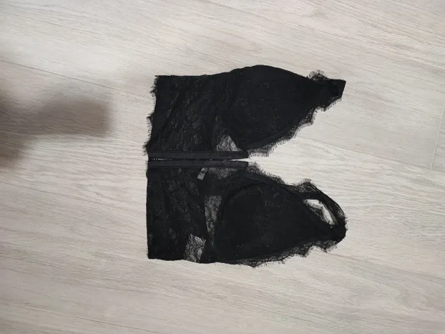 Top lencería encaje negro
