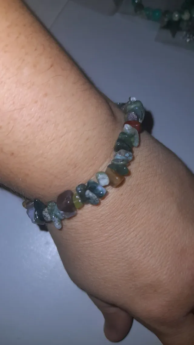 Pulsera de piedras naturales multicolor