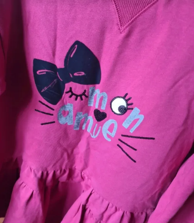 Vestido Mayoral niña rosa con lazo