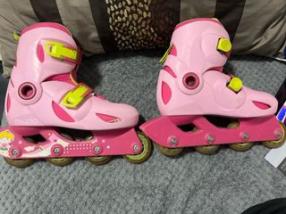 Patines en línea Oxelo rosas talla ajustable