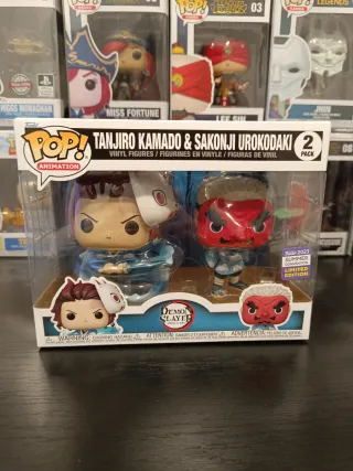 Funko Pop Tanjiro Kamado & Sakonji Urokodaki