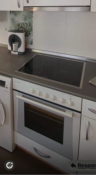 Horno vitrocerámica y campana extractora