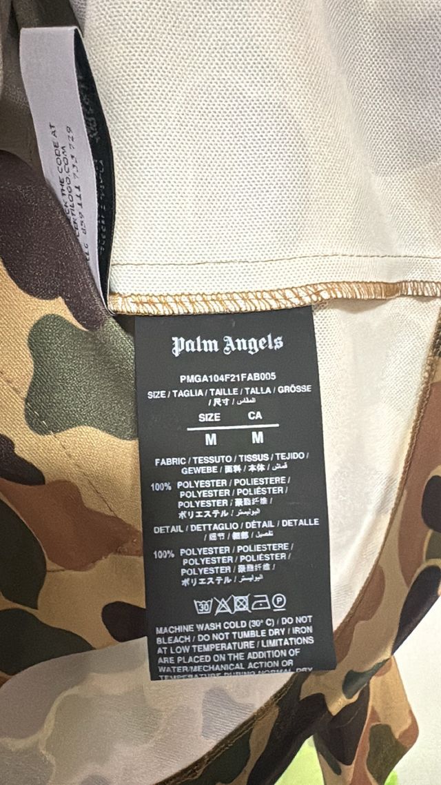 Camicia Palm Angels Camouflage